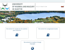 Tablet Screenshot of irk.uwm.edu.pl